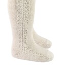 Condor Strømpebukser m. Hullmønster - Beige - Condor - 2-3 år (92-98) - Strømpebukser