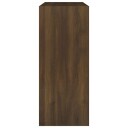 vidaXL Bokhylle/romdeler brun eik 80x30x72 cm