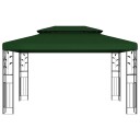 vidaXL Paviljong 3,97 x 2,96 x 2,68 m Grønn Polyester og stål
