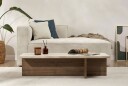 Zephral Sofabord 120x30x45 cm - Travertin, Milano Walnut