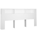 vidaXL Sengegavlskap hvit 220x18,5x104,5 cm