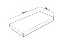 Hartsville Madrass 200x200 cm - Hvit