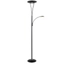 Lea gulvlampe m/lesearm 25+5W 180 cm 3000 Kelvin - Dimbar - Svart