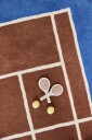 OYOY Tennis Gulvteppe Caramel/Optic Blue 88x150 cm - Barnerom