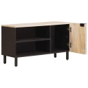 TV skap Hvit Vask Finish 80 x 33 x 46 cm Massiv mango tre