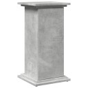 Pidestall med oppbevaring betonggrå 31x30x60 cm konstruert tre