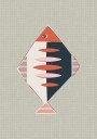 Mid Century Kitchen Fish Rust Poster Plakat / 40x50cm