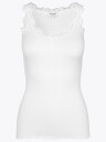 Rosemunde Babette Silk Top With Lace Hvit S
