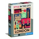 Clementoni Puslespill 1000 Brikker Stil I Byen: London