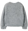 Name It Genser   Strikk   NmfOguesse   Grey Melange/Birch Hearts   Name It   1½ år (86)   Genser   Grå