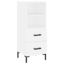 vidaXL Skjenk hvit 34,5x34x90 cm konstruert tre