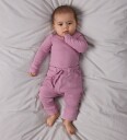 Name It Nbnkab Bukser til Baby 74 Lilas Ribbede med Justerbar Midje