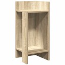  Sidebord med hylle sonoma eik 25,5x27x60 cm
