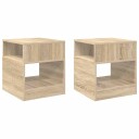 vidaXL Avlastningsbord 2 pcs Sonoma eik 40,5 x 40 x 45 cm