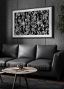 Abstract Ink Swirls Black 2 Plakat / 100x150cm