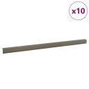  Trappeneser 10 pcs champagne 67 x 3 x 2 cm Aluminium