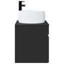  Vegghengt servantkommode Svart 49 x 44,5 x 66 cm Konstruert tre