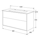 Gustavsberg Artic møbelpakke 100x47 cm hvit/hvit