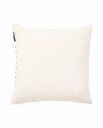 Lexington Emboidery Striped Linen/Cotton putetrekk 50x50 cm Off White-red