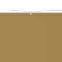 vidaXL Vertikal markise Beige 60x1200 cm oxford stoff