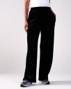 LEVITY Velour Straight Pant Black - XS