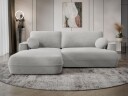 Uppland Sovesofa med sjeselong 3 seter   Grå