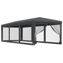 vidaXL Festtelt med 8 sidevegger av netting antrasitt 3x9 m HDPE