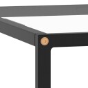 vidaXL Salongbord svart med herdet glass 60x60x35 cm