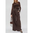 Helmut Lang Dame Bukser Brun L,