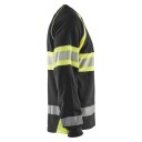 Blåkläder T-Skjorte 3510 Varsel, Svart/Varselgul, Langermet Svart/Varselgul 5XL