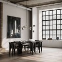 101 Copenhagen Drop Globe Chandelier Krom