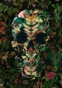 Papillon Skull Poster Plakat / 100x150cm
