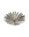Claymore Medium Flush Mount Burnished Silver Leaf