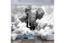 Fototapet Elephant In The Clouds Black And White 350x245 - Artgeist sp. z o. o.
