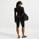 Nike Dri FIT Zenvy FZ LS Top Dame Black/Cool Grey L