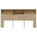 vidaXL Sengegavlskap sonoma eik 200x19x103,5 cm