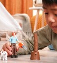 Schleich Pocket Sett - Skogsarbeider med Hund og Vedkubber 81475