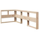  Bokhylle sengegavl L-formet 75 cm heltre furu 8721158637666