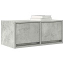 TV benk betonggrå 60x31x25,5 cm konstruert tre