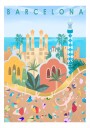 Barcelona Plakat Plakat / 21x30cm