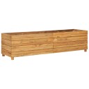 vidaXL Høybed 150x40x38 cm resirkulert teak og stål