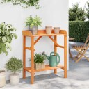  Hagepottebord Akasie 75x40x90 cm Massivt Tre Furu