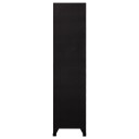 vidaXL Oppbevaringsskap svart 90x45x180 cm stål