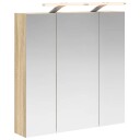  Baderomsspeilskap Sonoma eik 70 x 14,5 x 70 cm Konstruert tre