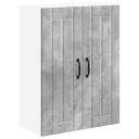  Kjøkkenskap Betonggrå 60 x 31 x 80 cm Konstruert tre