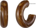 Bud To Rose Flow Resin Hoop Brown   Brown   ONE SIZE