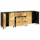 vidaXL Sidebord Sett 3 stk. 180 x 33 x 75 cm Massiv mango tre