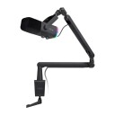 Fifine TAM8 Dynamisk Mikrofon med RGB-Belysning og Stativ - Svart