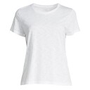 Casall Soft Texture Tee Dame White 44