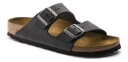 Birkenstock Unisex Arizona Oiled Leather Regular 44, Black